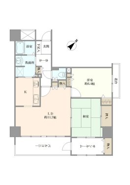 70.70㎡のゆったり２LDK